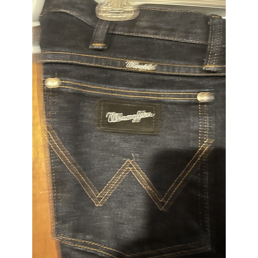 Vintage Wrangler Mens Cowboy Cut 13MSEDD Jeans 38 32 100% Cotton Silver Edition - Picture 2 of 4